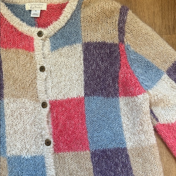 Vintage Christopher & Banks Cozy Multicolor Cardigan - Picture 3 of 7